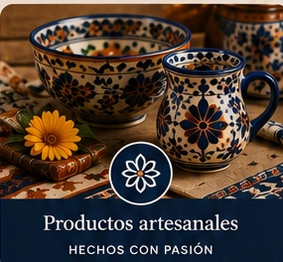 Cerámica artesanal mexicana estilo Talavera